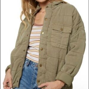 O'Neill Khaki Quilted Utility Jacket